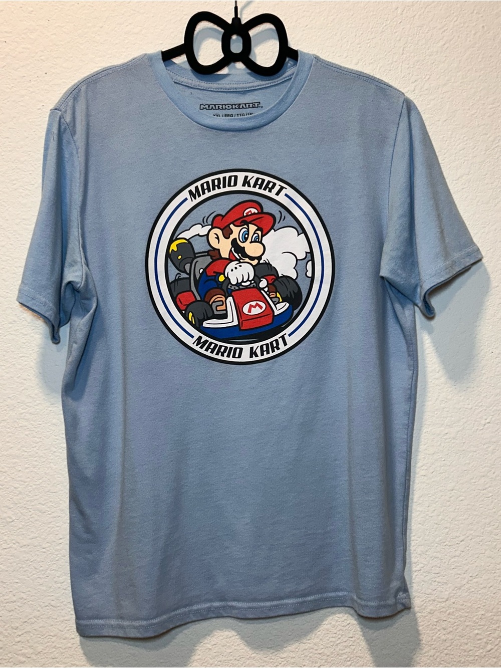 Nintendo Light Blue Mario Kart Nostalgic Dopamine Graphic Tee
